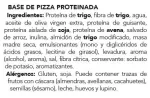 Ingredientes de pizza keto protéica